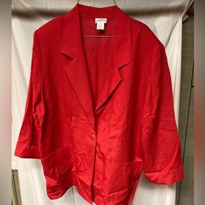 Modern Essentials Vibrant Red Women's Blazer